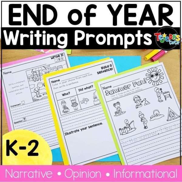 End of Year Writing Prompts Summer Writing Journal Summer Packet Opinion Inform