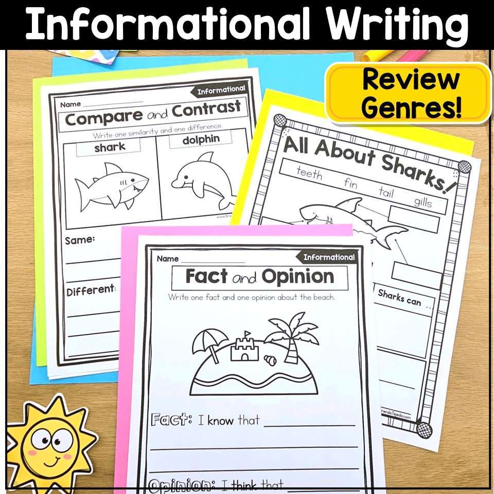 End of Year Writing Prompts Summer Writing Journal Summer Packet Opinion Inform - Image 5