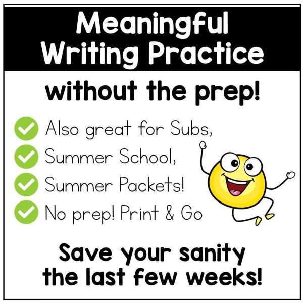 End of Year Writing Prompts Summer Writing Journal Summer Packet Opinion Inform