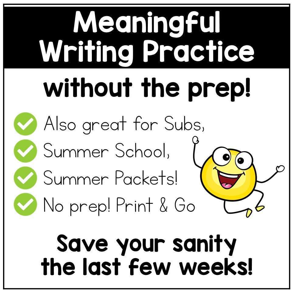 End of Year Writing Prompts Summer Writing Journal Summer Packet Opinion Inform - Image 9