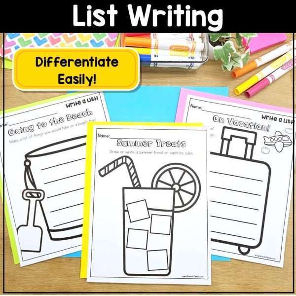 End of Year Writing Prompts Summer Writing Journal Summer Packet Opinion Inform