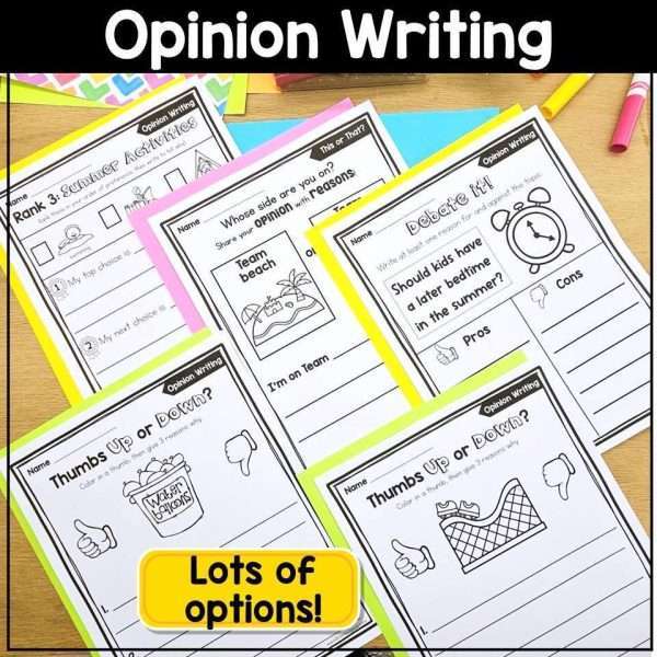 End of Year Writing Prompts Summer Writing Journal Summer Packet Opinion Inform