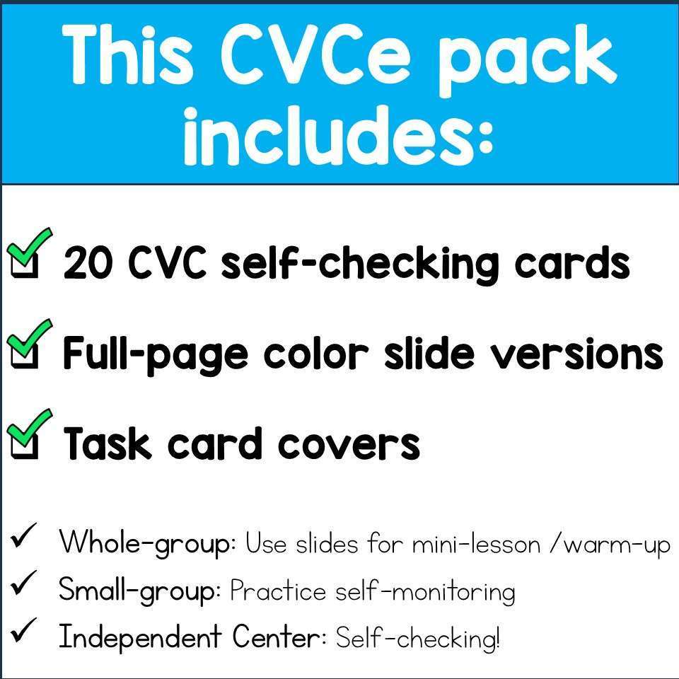 CVCE Phonics Task Cards for Decoding Reading Fluency Science of Reading - Image 5