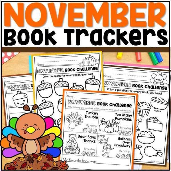 November and Fall Reading Book Trackers