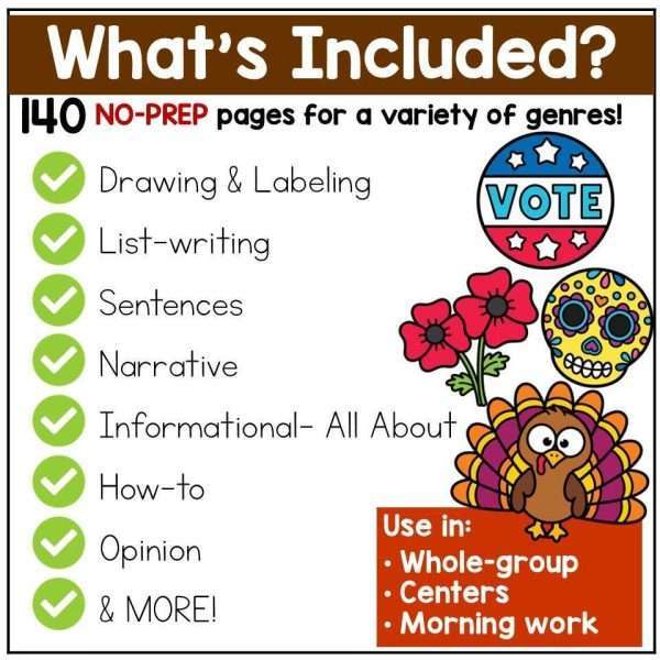 November Writing Prompts Writing Journal Fall and Thanksgiving Writing Activities