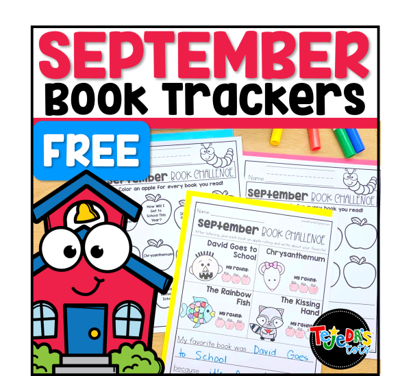 September Back to School Reading Book Trackers Chrysanthemum Reading Log