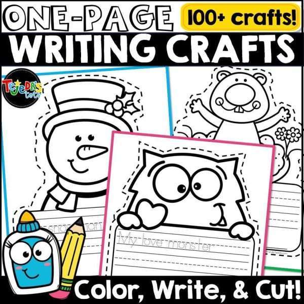Writing Prompts Holiday Sentences Crafts Coloring pages (Kindergarten)