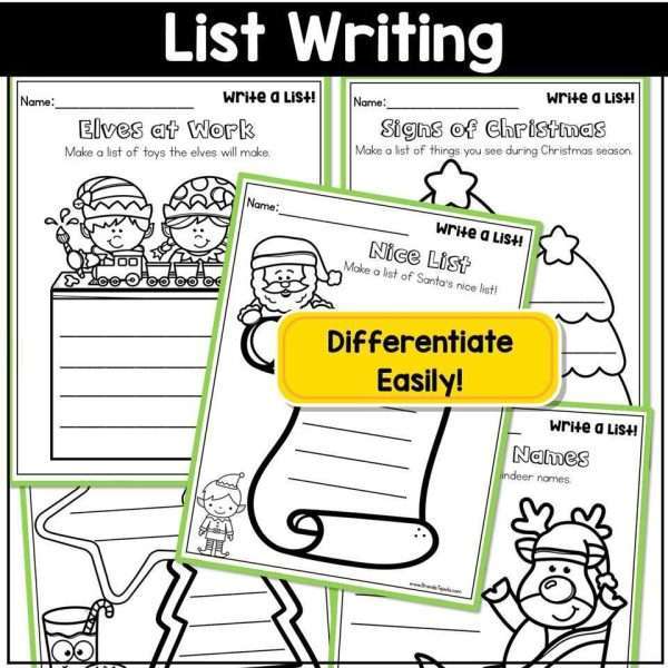 December Writing Prompts Journal Morning Work Christmas Crafts Narrative Opinion