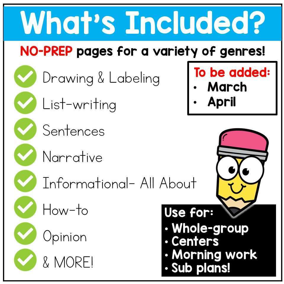 Writing Prompts Journals Morning Work Narrative Opinion For The Year - Image 2