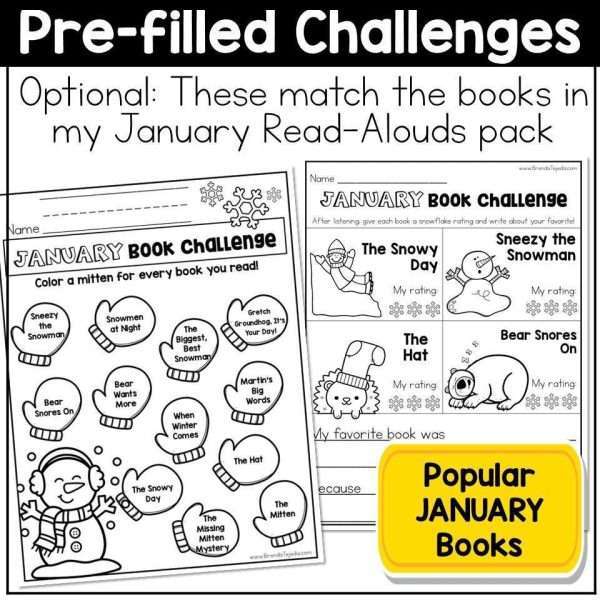 January Snowman Story Maps Bookmarks Book Trackers Winter Reading Log