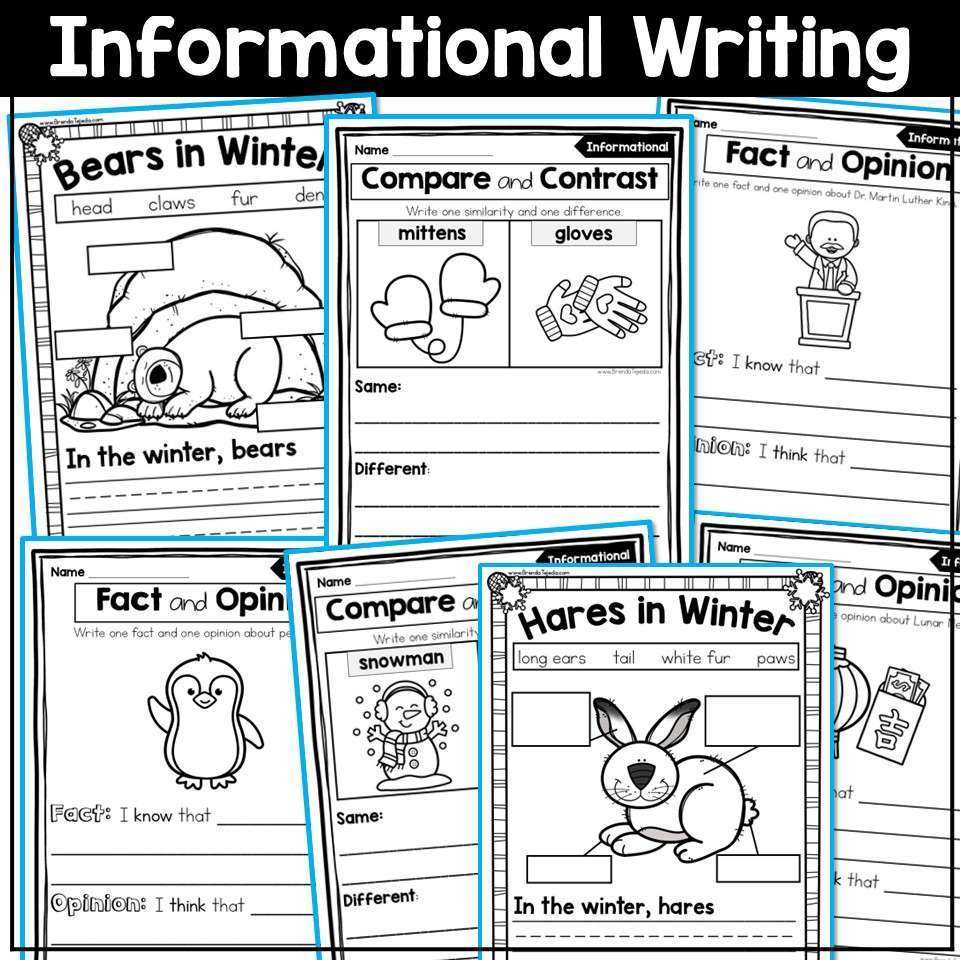January Writing Prompts Journal Morning Work Winter Crafts Narrative Opinion - Image 11