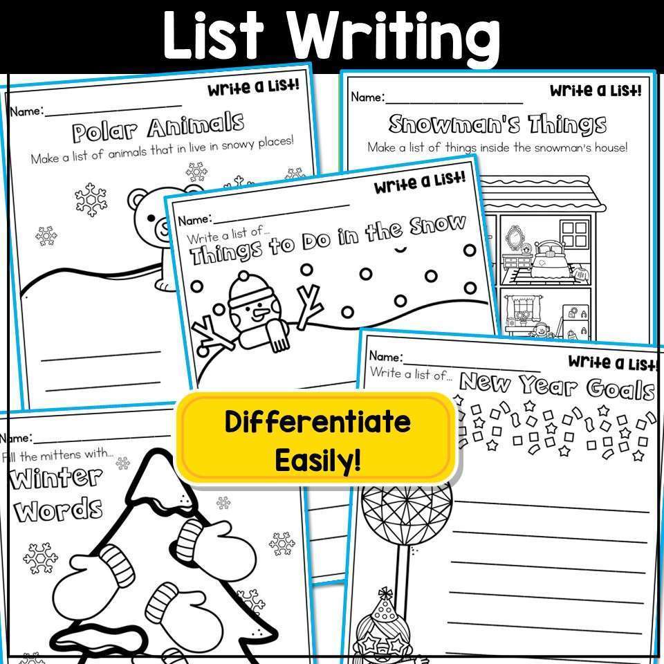 January Writing Prompts Journal Morning Work Winter Crafts Narrative Opinion - Image 5