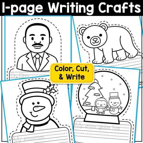 January Writing Prompts Journal Morning Work Winter Crafts Narrative Opinion