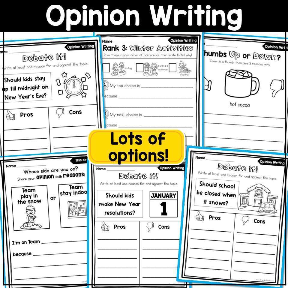 January Writing Prompts Journal Morning Work Winter Crafts Narrative Opinion - Image 8