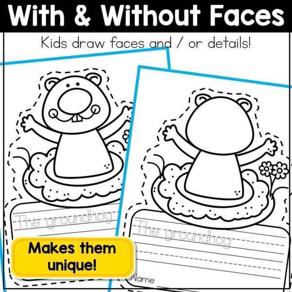February Valentines Day Writing Crafts Coloring Pages for Kindergarten 1st Grade