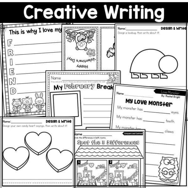February Writing Prompts Journal Morning Work How to Narrative Opinion Valentine