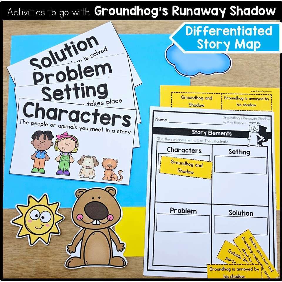 Groundhog Day Reading Book Companion Craft Comprehension and Writing Activities - Image 6