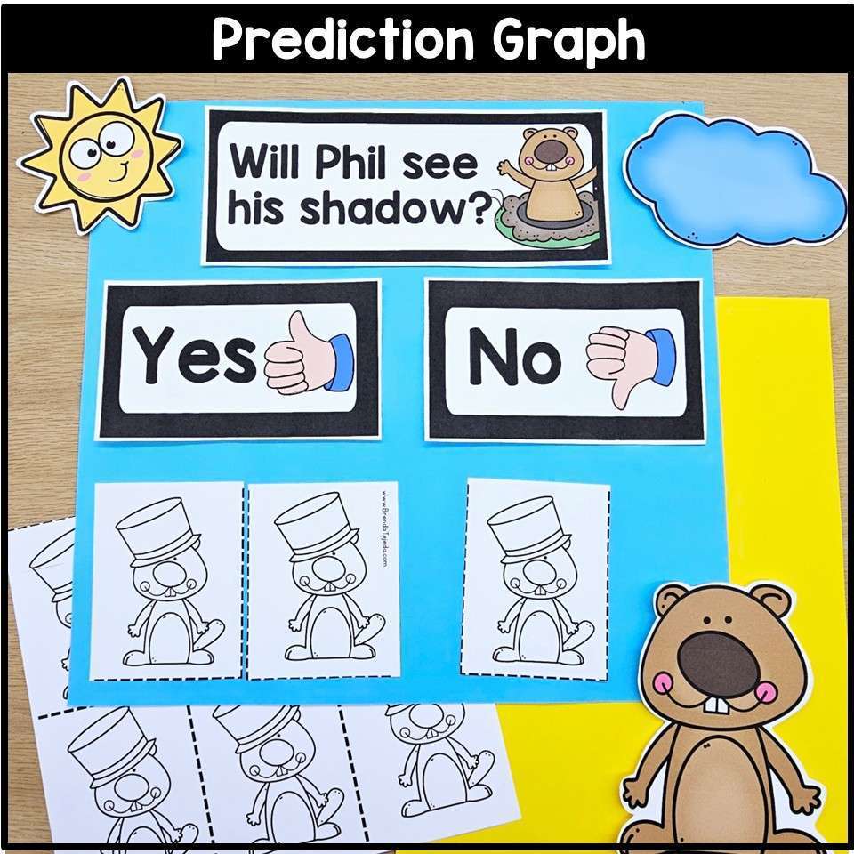 Groundhog Day Reading Book Companion Craft Comprehension and Writing Activities - Image 4