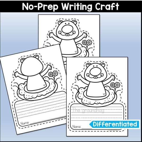 Groundhog Day Reading Book Companion Craft Comprehension and Writing Activities