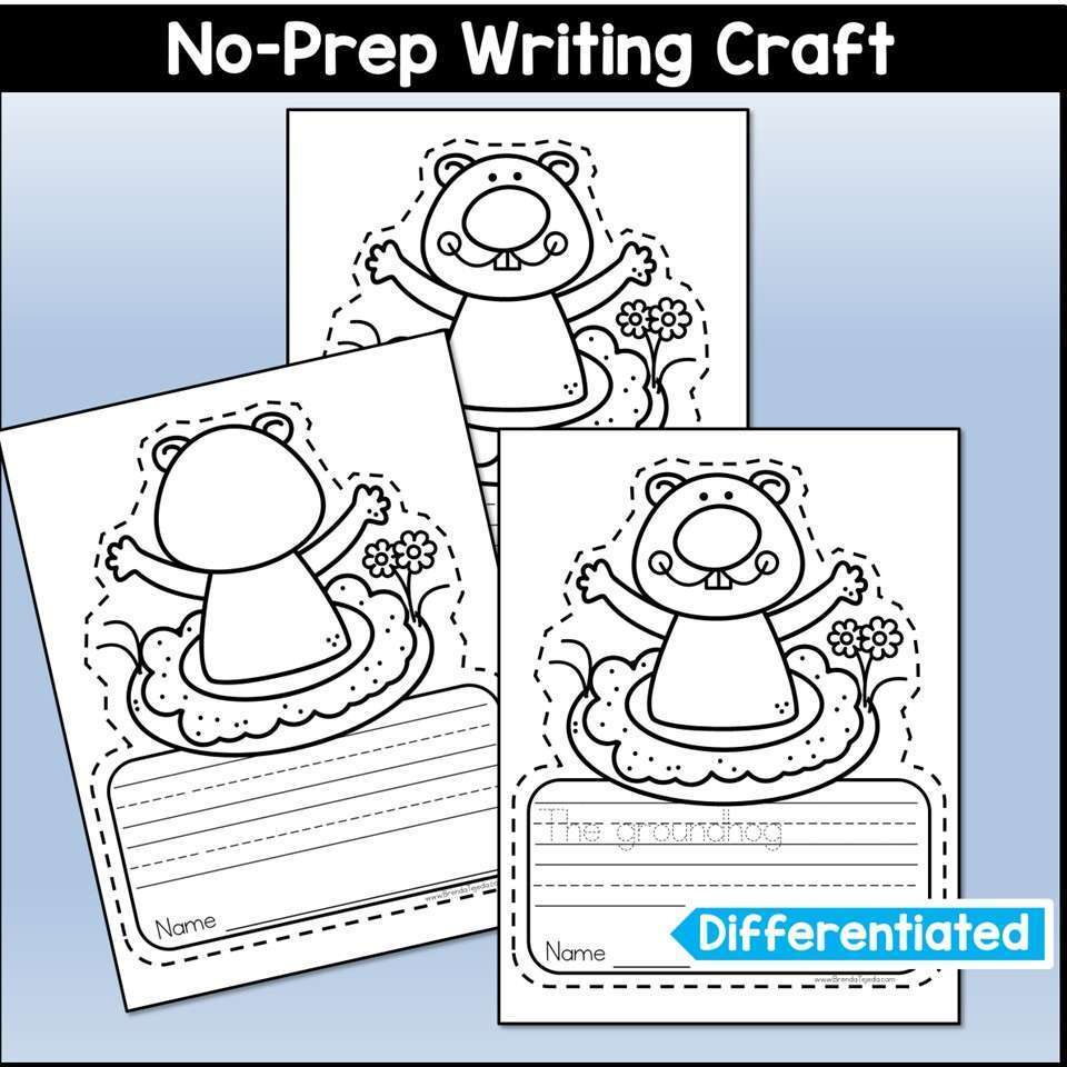 Groundhog Day Reading Book Companion Craft Comprehension and Writing Activities - Image 2