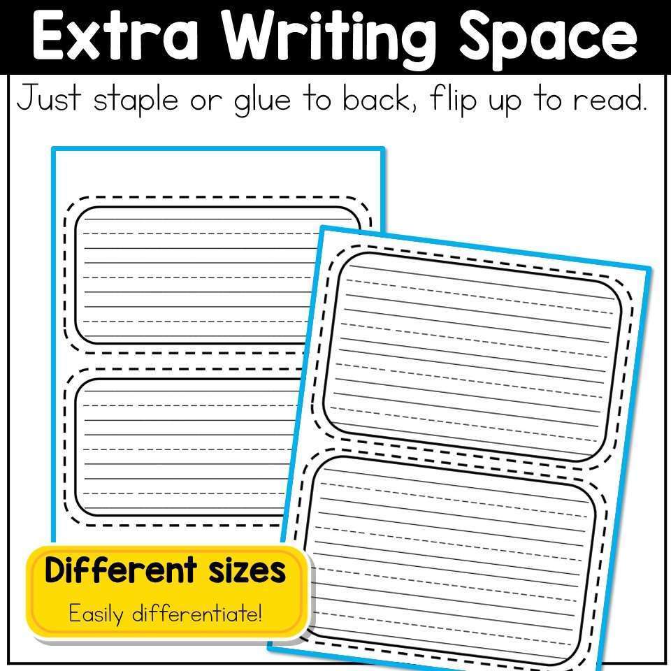 January Winter Writing Crafts for Kindergarten and 1st Grade Lined Writing Pages - Image 3