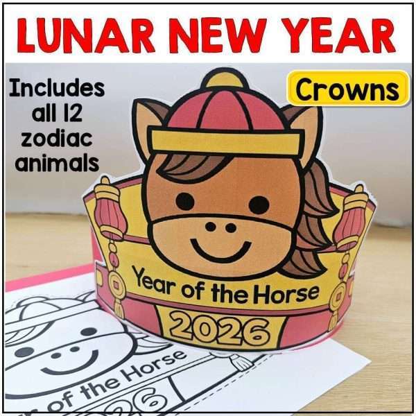 Lunar New Year Crowns Chinese New Year of the Horse 2026 Craft Headband