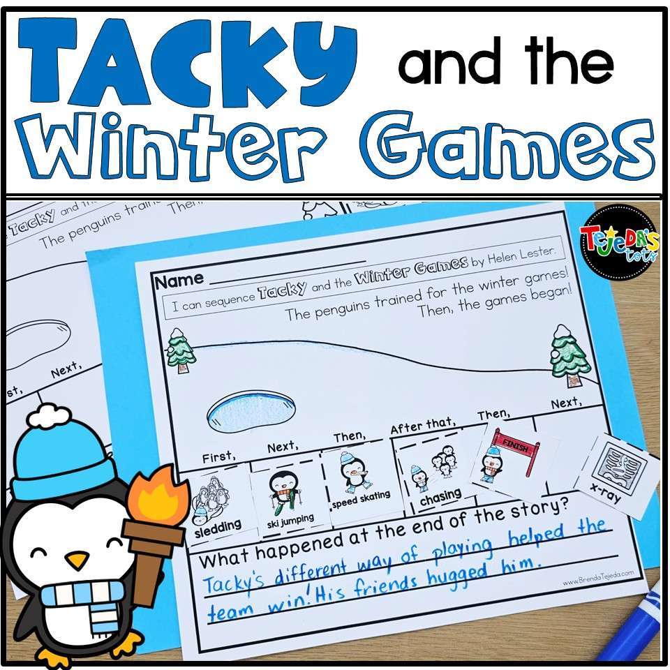 Tacky and the Winter Games Tacky the Penguin Printable Winter Sports Challenge - Image 1