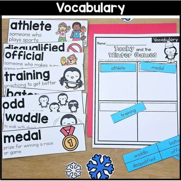 Tacky and the Winter Games Tacky the Penguin Printable Winter Sports Challenge