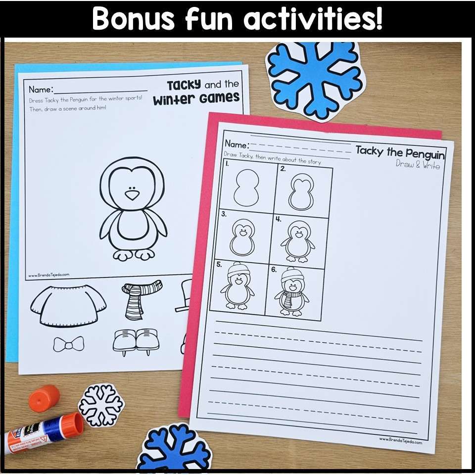 Tacky and the Winter Games Tacky the Penguin Printable Winter Sports Challenge - Image 8