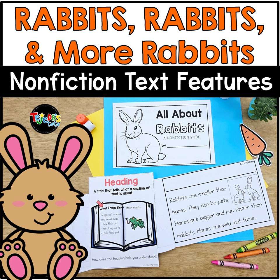 All About Rabbits Spring Read Aloud Activities Comprehension Writing Information - Image 1