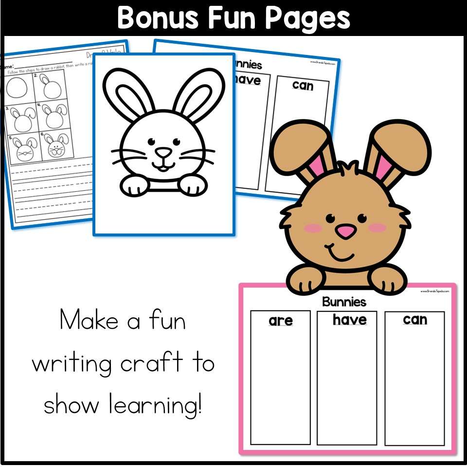 All About Rabbits Spring Read Aloud Activities Comprehension Writing Information - Image 11