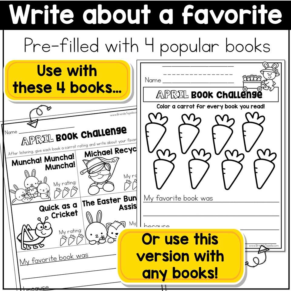 April Reading Logs Story Maps Bookmarks Book Trackers Spring Graphic Organizers - Image 6