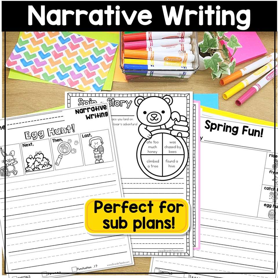 April Writing Prompts Journal Morning Work Easter Earth Day Writing Spring Craft - Image 9