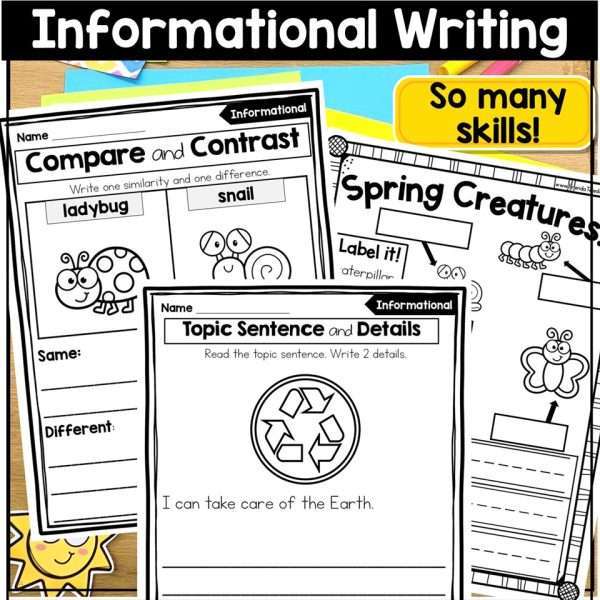 April Writing Prompts Journal Morning Work Easter Earth Day Writing Spring Craft