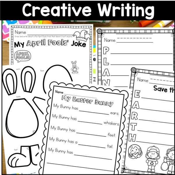 April Writing Prompts Journal Morning Work Easter Earth Day Writing Spring Craft