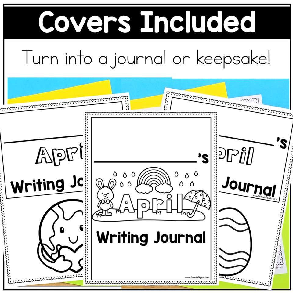 April Writing Prompts Journal Morning Work Easter Earth Day Writing Spring Craft - Image 5