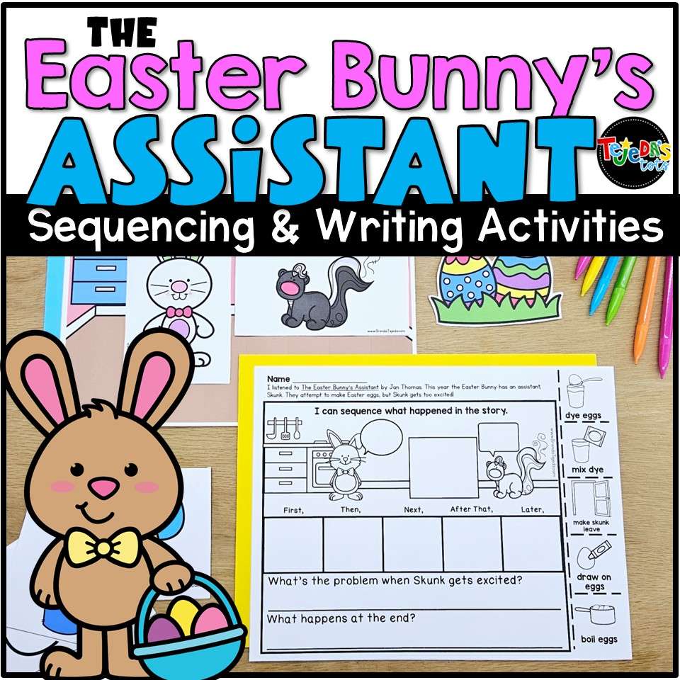 Easter Bunnys Assistant Spring Read Aloud Activities Sequencing Writing Craft - Image 1