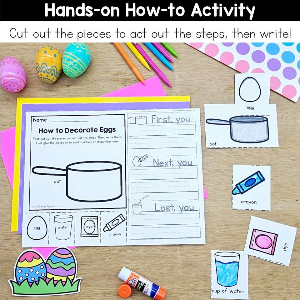Easter Bunnys Assistant Spring Read Aloud Activities Sequencing Writing Craft - Image 4