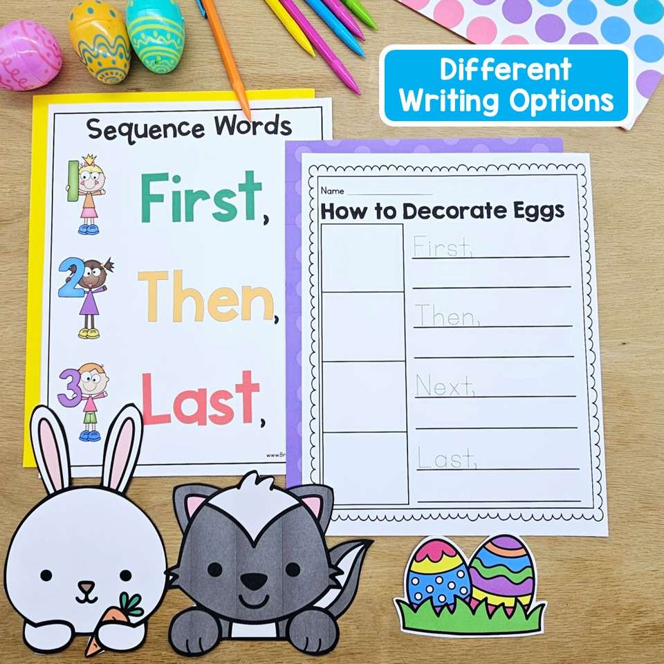 Easter Bunnys Assistant Spring Read Aloud Activities Sequencing Writing Craft - Image 5