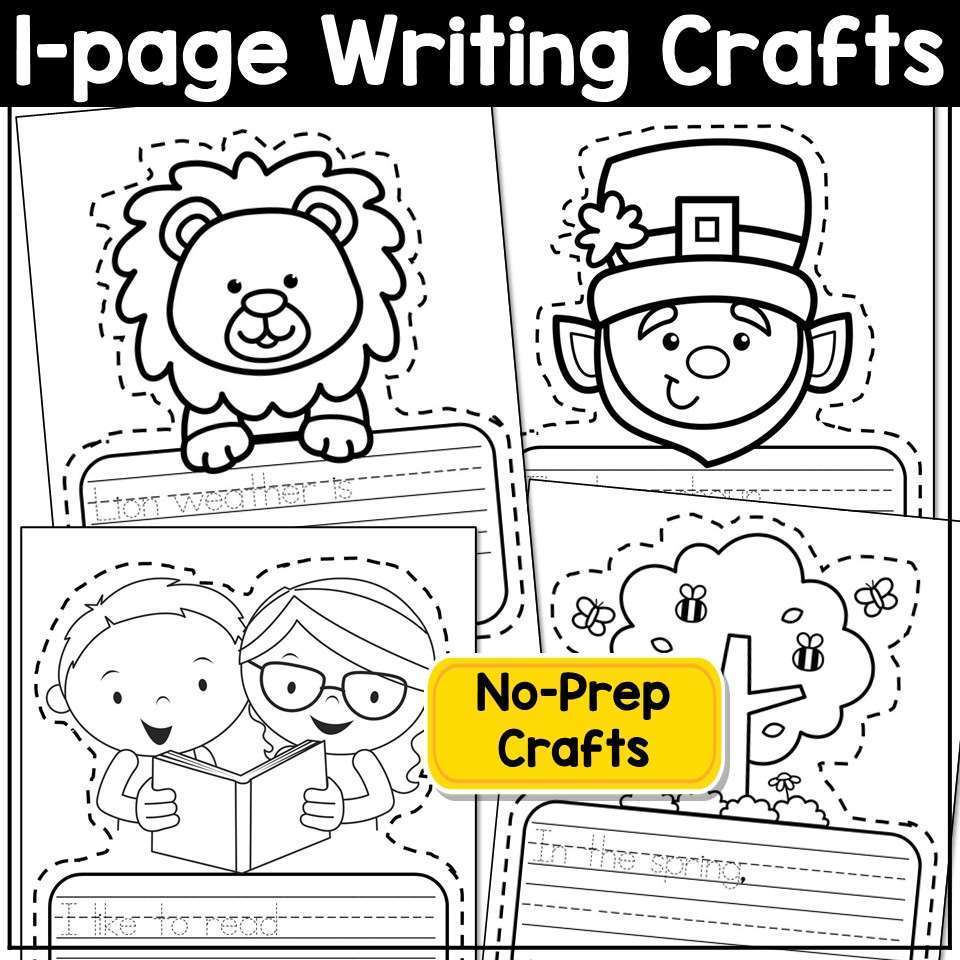 March Writing Prompts Journal Morning Work St Patricks Day Writing Spring Craft - Image 5