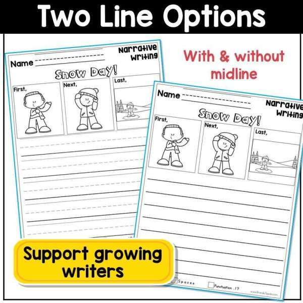 Narrative Writing Prompts with Pictures Daily Journal Prompts for first grade