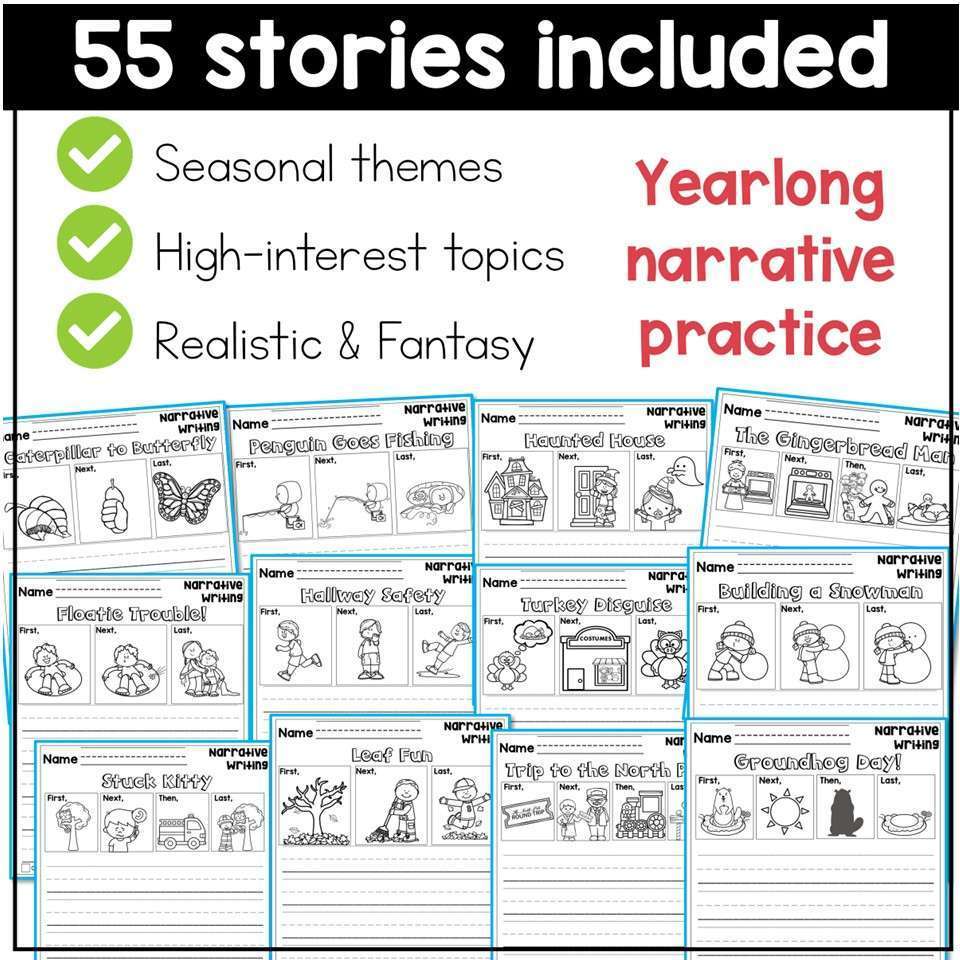 Narrative Writing Prompts with Pictures Daily Journal Prompts for first grade - Image 6