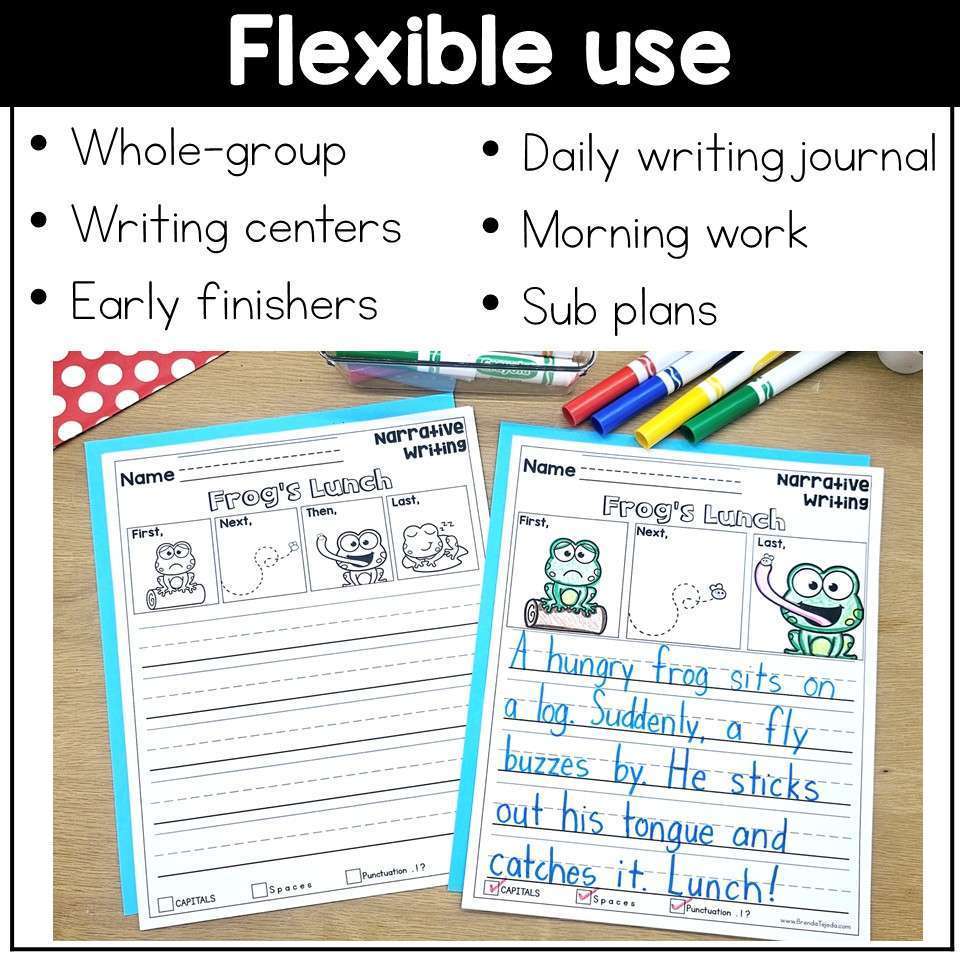 Narrative Writing Prompts with Pictures Daily Journal Prompts for first grade - Image 9