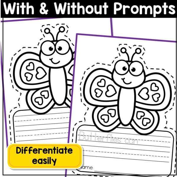 April Spring Earth Day Writing Crafts Coloring Pages for Kindergarten 1st Grade