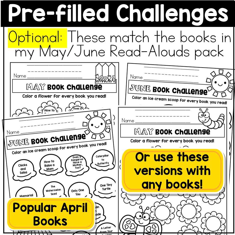 Summer Reading Logs Story Map Bookmarks Book Tracker Graphic Organizers May June - Image 4