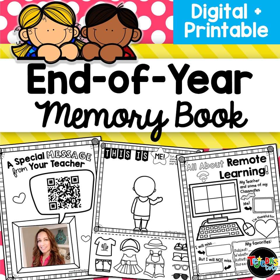 End of Year Memory Book: Grades 2-3 - Image 1