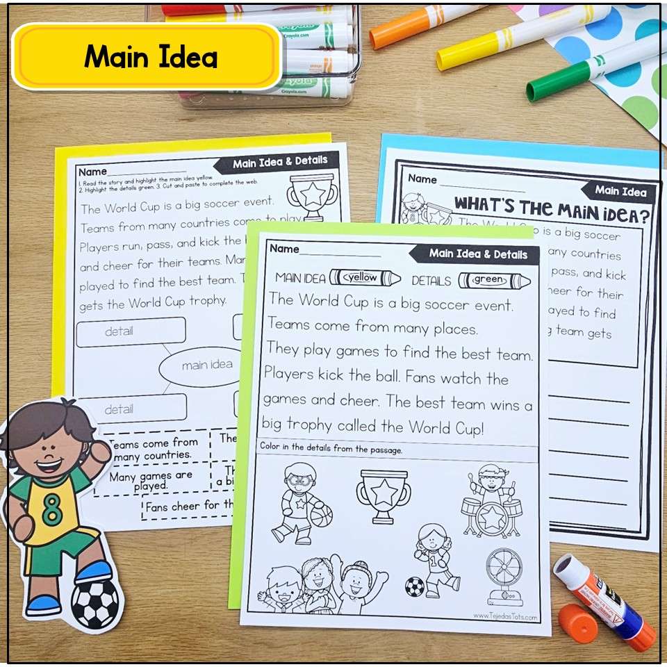 Soccer World Cup 2026 Comprehension Passages Reading Practice Main Idea - Image 7