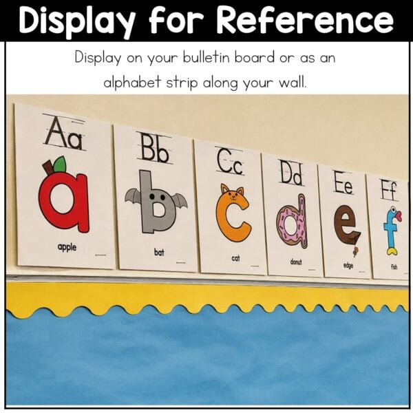Mnemonic Alphabet Posters with Embedded Mnemonics B D P Q Reversal Letters - Image 6
