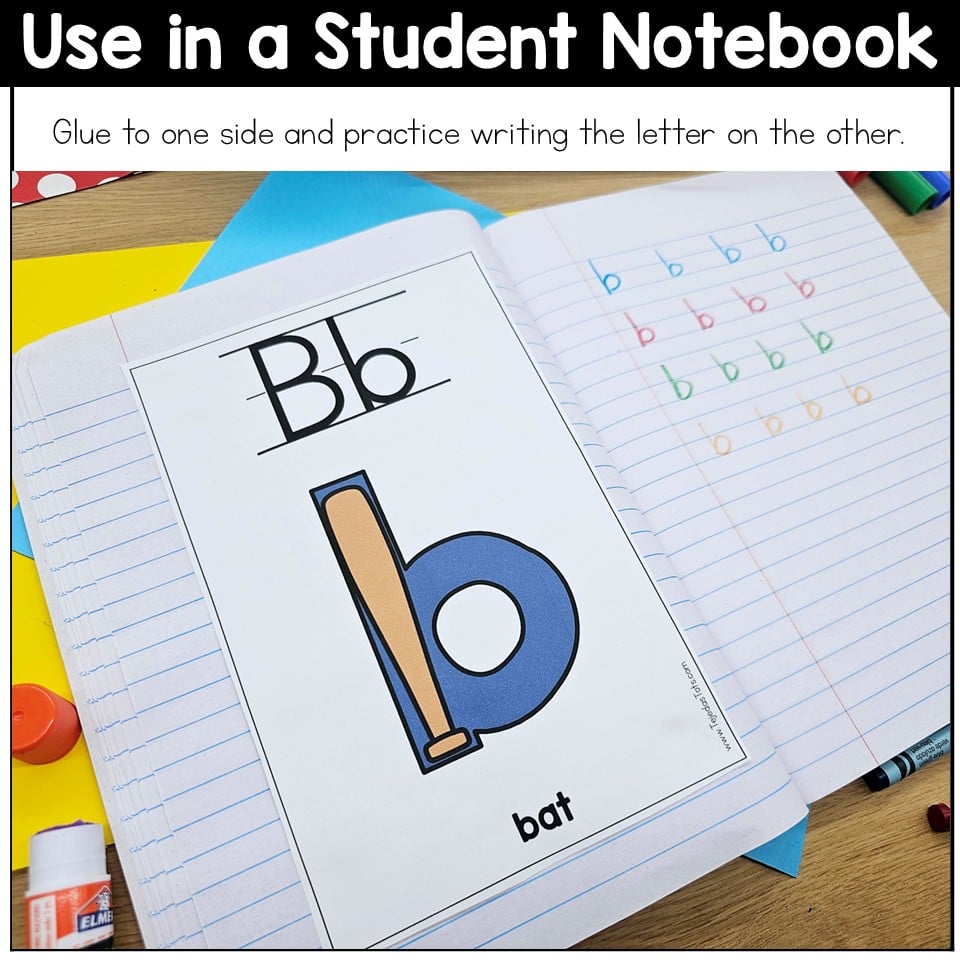 Mnemonic Alphabet Posters with Embedded Mnemonics B D P Q Reversal Letters