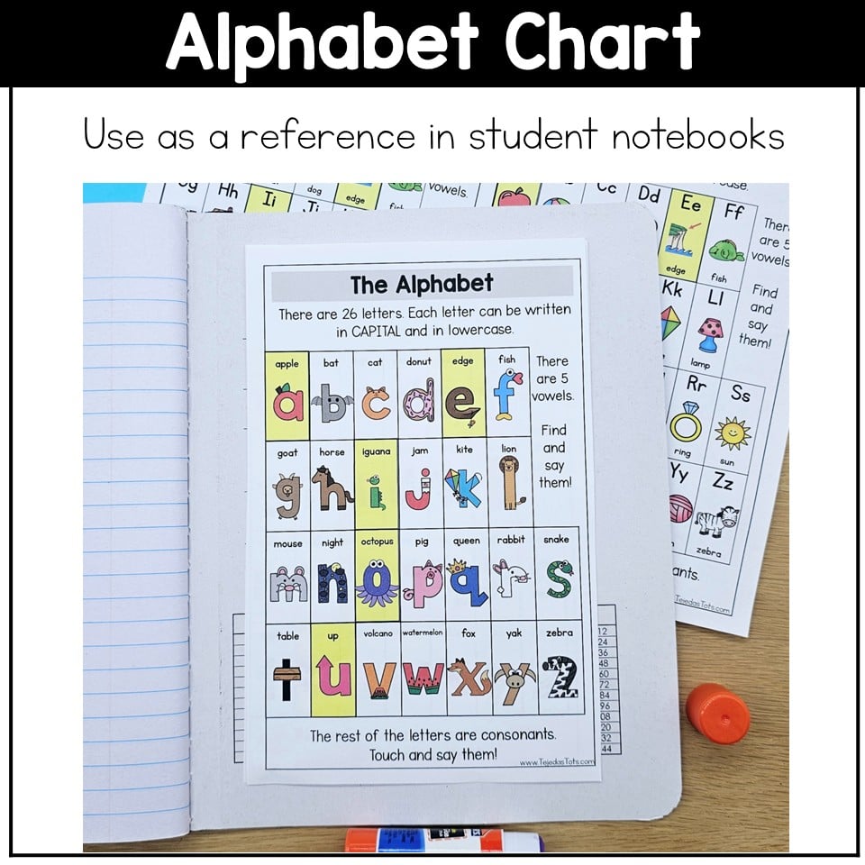 Mnemonic Alphabet Posters with Embedded Mnemonics B D P Q Reversal Letters